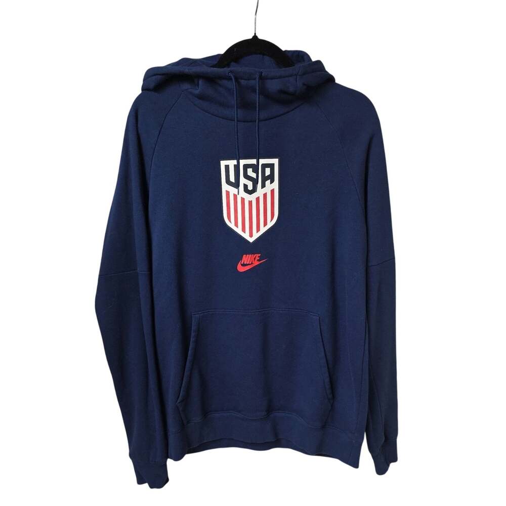 Nike USA Soccer Fleece Pullover Hoodie Mens Size Medium